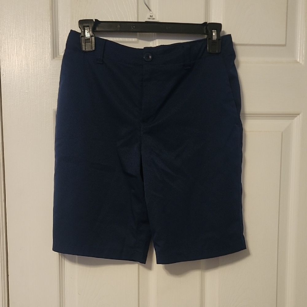 Under Armour Kids Deep Blue Flat Front Shorts